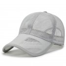 Unisex Mesh Baseball Cap Adjustable Light grey Cap
