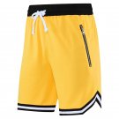 Basketball Shorts Outdoor Breathable Loose Yellow Shorts