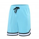 Men Quick Dry Running Shorts Breathable Sport Blue Basketball Shorts