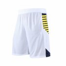 Men Basketball Shorts Sports white yellow soccer shorts