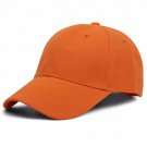 Baseball Cap Adjustable Unisex Summer Shade Sport Hat deep orange
