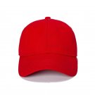 Baseball Cap Adjustable Solid Color Casual Sunshade Unisex Red Cap