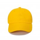 Baseball Cap Adjustable Solid Color Casual Sunshade Unisex Yellow Cap