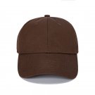 Baseball Cap Adjustable Solid Color Casual Sunshade Unisex Chocolate Cap