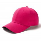 Unisex Cap Casual Baseball Cap Adjustable Rose Red Cap