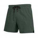 Summer Ice Silk Quick Drying Thin Breathable Sports Shorts Dark green