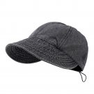 Summer Fisherman Hat Women Foldable Wide Brim Sun Visors Cap Outdoor Sports black Cap