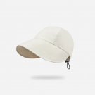Summer Fisherman Hat Women Foldable Wide Brim Sun Visors Cap Outdoor Sports beige Cap