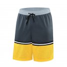 Summer Breathable Men Mesh Outdoor Casual Loose Basketball Shorts Gray