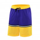 Summer Breathable Men Mesh Outdoor Casual Loose Basketball Shorts Purple