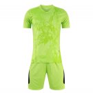 Adult Soccer Jersey short Sleeve Sports Training Suits Football Sets Green