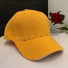 Unisex Cap Casual Baseball Cap Adjustable Hats Women Men Yellow Cap