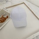 Solid Women Baseball Cap Hip Hop Men Baseball Cap White