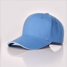 Fashion Baseball Cap Solid Color Casual Unisex Adjustable Light Blue Cap