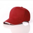 Fashion Baseball Cap Solid Color Casual Unisex Adjustable Red White Cap