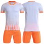 Kids Football Jersey Short Sleeve Children Soccer Jersey Training Sets white