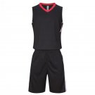 Basketball Jersey Breathable Quick Dry Men black Basketball Sets