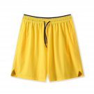 Summer Men Shorts Quick Drying Sports Man Breathable Basketball Shorts Yellow