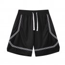 Men Basketball Shorts Breathable Loose Summer Leisure Running Black Shorts