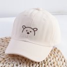 Children Baseball Cap Sun Hats Kids Cotton Breathable Hat Adjustable Beige Cap