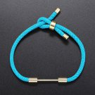 Fashion Bracelet Men Women Hand-woven Rope Chain Adjustable Blue Bracelet