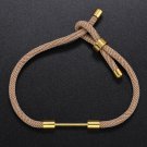 Fashion Bracelet Men Women Hand-woven Rope Chain Adjustable Grayish brown Bracelet