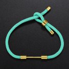 Fashion Bracelet Men Women Hand-woven Rope Chain Adjustable Turquoise Bracelet