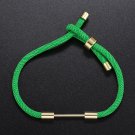 Fashion Bracelet Men Women Hand-woven Rope Chain Adjustable Grass green Bracelet
