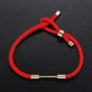 Fashion Bracelet Men Women Hand-woven Rope Chain Adjustable Bright red Bracelet