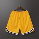 Men Basketball Shorts Breathable Yellow Soccer Shorts