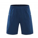Summer Men Sport Running Shorts Basketball Training Navy blue Shorts