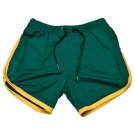 Men Summer Sports Running green yellow Shorts