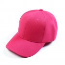 Men Women Sports Baseball Cap Adjustable Rose red Cap
