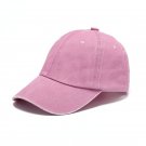 Denim Baseball Cap Unisex Sports Outdoor Breathable Sunshade Cap Pink