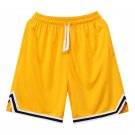Men Student Basketball Shorts Men Sport Running Beach Shorts Yellow