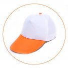 Fashion Unisex Adjustable Baseball Cap Sport Casual Outdoor Hat White orange
