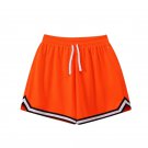 Men Student Basketball Shorts Sport Running Orange Shorts