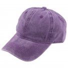 Baseball Cap Men Women Cotton Adjustable Purple Cap