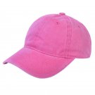 Baseball Cap Men Women Cotton Adjustable hot pink Cap