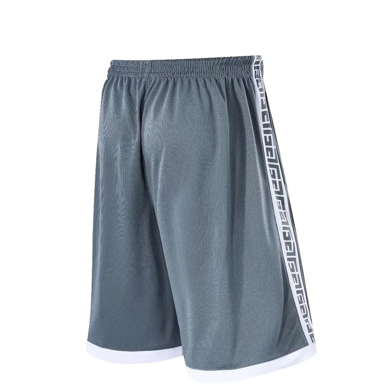 Breathable Sports Men Basketball Shorts Loose Beach gray Shorts