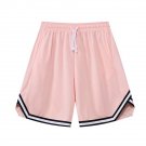 Basketball Shorts Men Gradient Color Outdoor Sports Breathable Pink Shorts