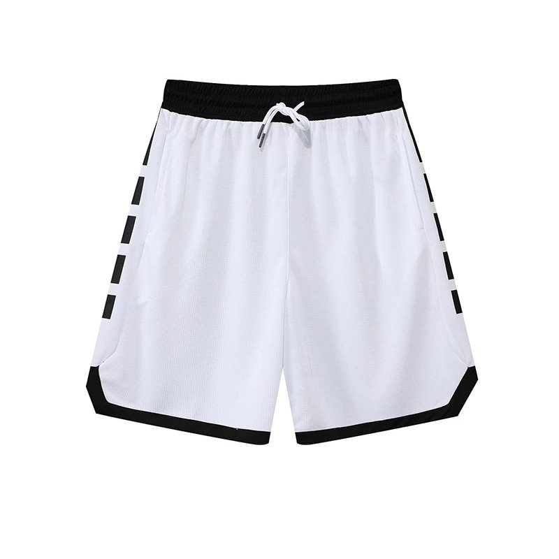 Basketball Shorts Breathable Running Shorts Outdoor Sports Loose white Shorts
