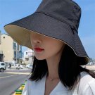 Women Wide Brim Sun Visor Foldable Hat Spring Summer Fishing Black Cap