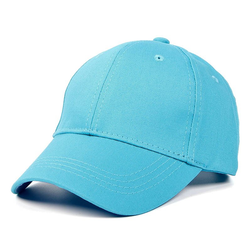 Kids Cap Boys Girls Cotton Cap Men Women Baseball Cap Summer Blue Cap