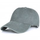 Men Baseball Cap Outdoor Sunshade Hat Adjustable Gray Baseball Cap