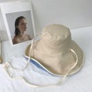 Women Sun Hat Reversible Bucket Hat UV Sun Protection Wide Brim Beach beige Cap