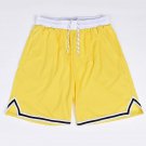 Student Basketball Sport Shorts Running Men Yellow Shorts