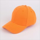 Adjustable Shading Unisex Baseball Cap Sun Spring Summer Outdoor Orange Cap