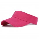 Summer Sun Hat Breathable Men Women Adjustable Sports Rose Red Cap