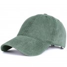 Men Baseball Cap Outdoor Sunshade Hat Adjustable Buckle Green Cap